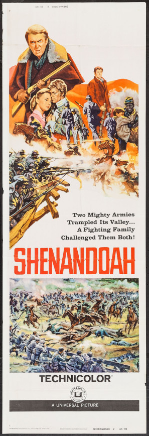 Shenandoah movie poster (1965) poster with hanger