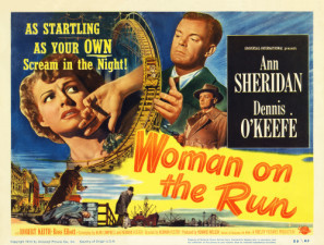 Woman on the Run movie poster (1950) poster with hanger