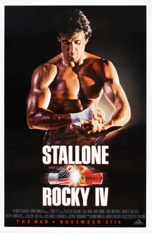 Rocky IV movie poster (1985) wooden framed poster